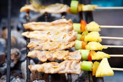 Grilled chicken Stock Photos