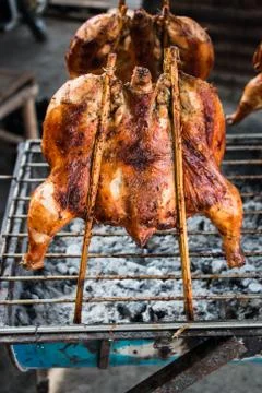 Grilled chicken Stock Photos