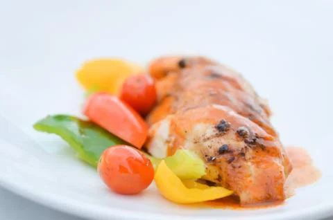 Grilled chicken Foto stock