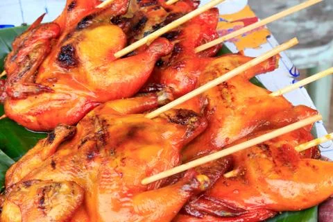 Grilled chicken Stock Photos