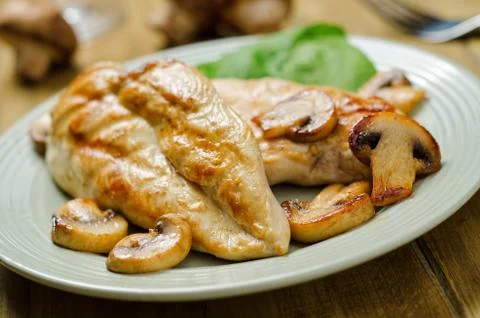 Grilled chicken Stock Photos