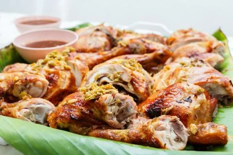 Grilled chicken Stock Photos
