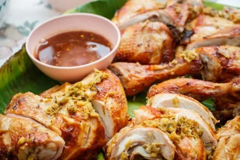 Grilled chicken Stock Photos