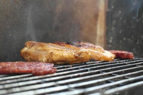 Grilled chicken Stock Photos