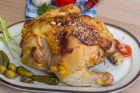 Grilled chicken Stock Photos