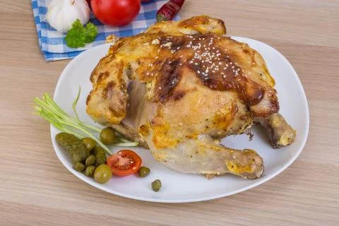 Grilled chicken Stock Photos