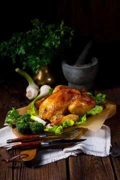 Grilled chicken Stock Photos