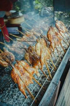 Grilled chicken Fotos de archivo
