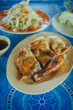 Grilled chicken 写真素材