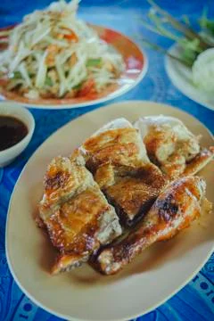 Grilled chicken Fotos Stock