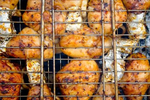 Grilled chicken Stock Photos