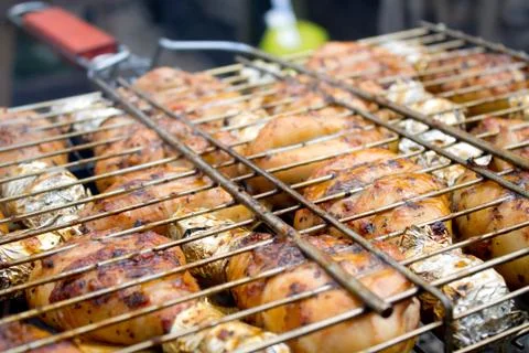 Grilled chicken Stock Photos
