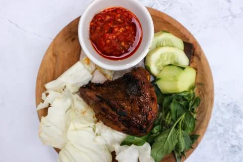 Grilled chicken Stock Photos