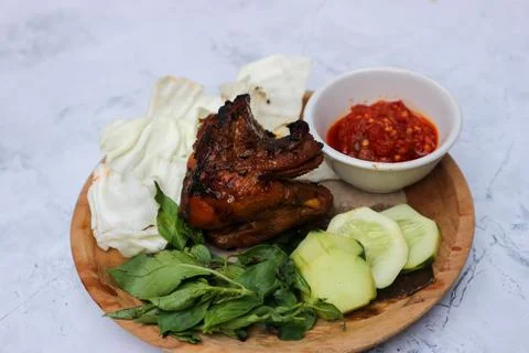 Grilled chicken Stock Photos