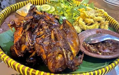 Grilled chicken 库存照片