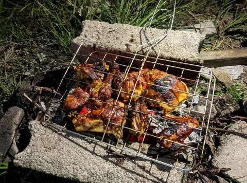 Grilled chicken Stock Photos