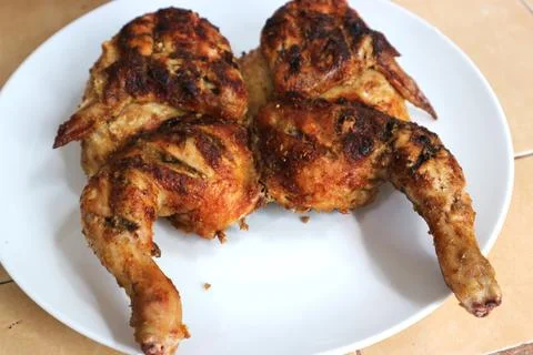 Grilled chicken Foto stock