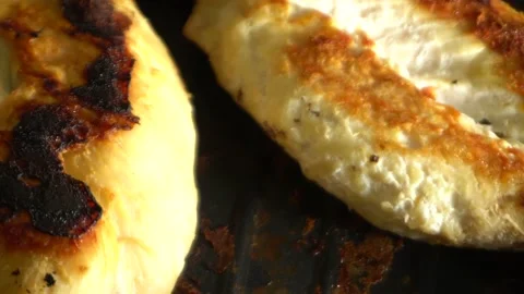 Grilled chicken with selective focus Stock Footage 155991741