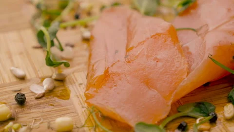 Grilled Chicken Serving Presentation Restaurant Shot Stock Footage 143118611