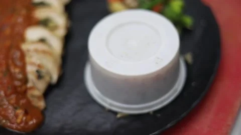 Grilled Chicken Stuffed Stock Footage 133102588