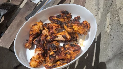 Grilled Chicken Wings Видео 157821372
