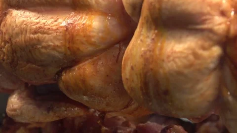 Grilled chiken meat Video stock 77272039