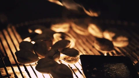Grilled clams 스톡 동영상 118771688