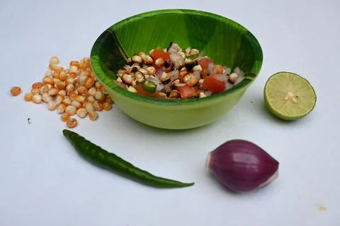 Grilled corn Chaat. Stock Photos