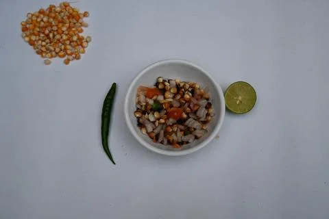 Grilled corn Chaat. Stock Photos
