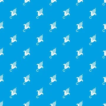 Grilled corn cob pattern seamless blue Stockillustratie