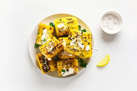 Grilled corn on cob Stock Photos