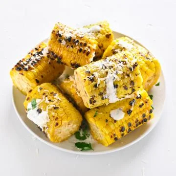 Grilled corn on cob Stock Photos