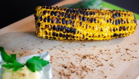 Grilled Corn on the cob Stock Photos