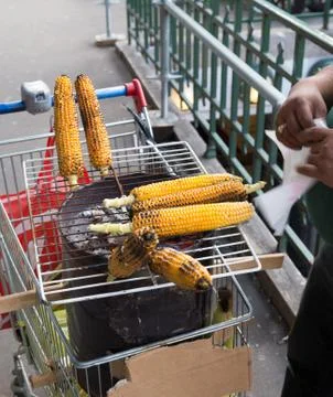 Grilled corn Stock Photos