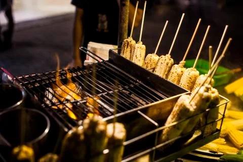 Grilled corn Stock Photos