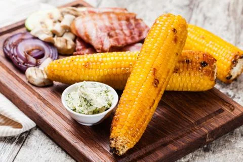 Grilled corn Stock Photos