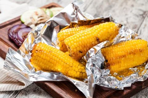 Grilled corn Stock Photos