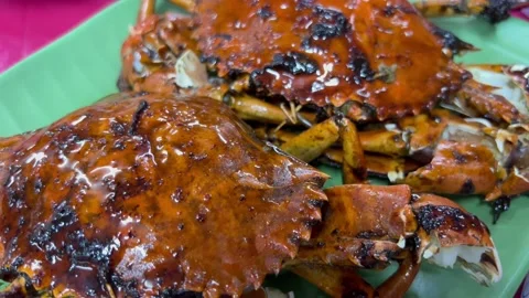 Grilled Crab 스톡 동영상 175683263