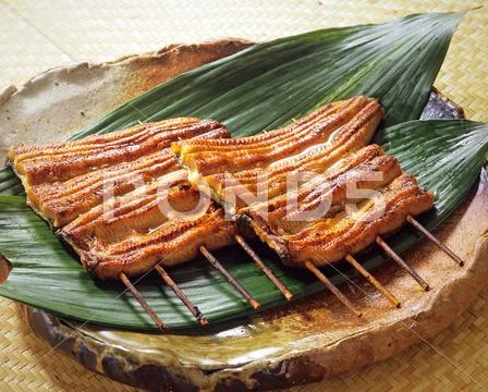 Grilled eel Stock Photos