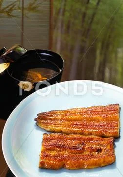 Grilled eel Stock Photos