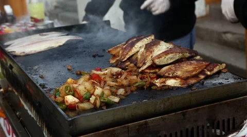 Grilled fish Stock Footage 45794079