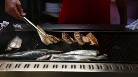 Grilled fish Video stock 45794086