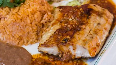 Grilled fish Foto stock