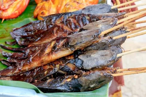 Grilled fish Foto stock