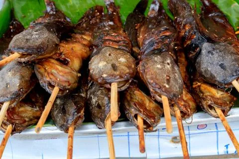 Grilled fish Stock Photos