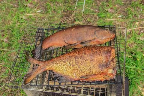 Grilled fish Stock Photos