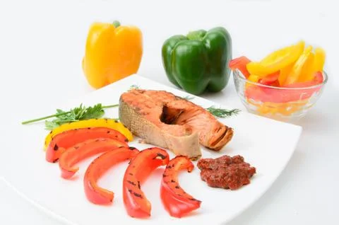 Grilled fish Stock Photos