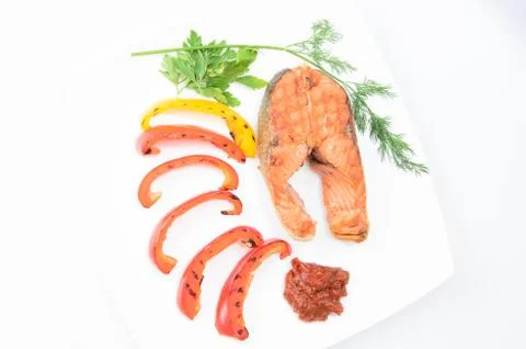 Grilled fish Stock Photos