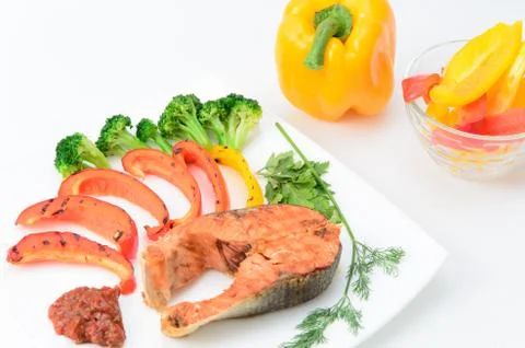 Grilled fish Stock Photos