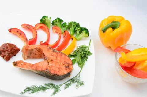 Grilled fish Stock Photos